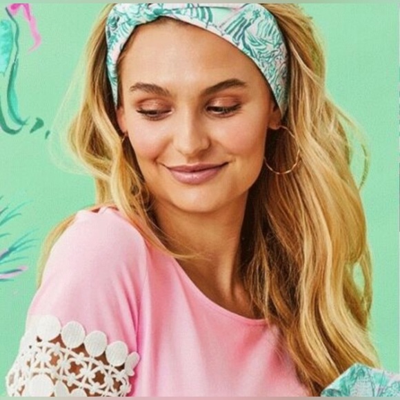 NWOT Limited Edition/hard to find! Lilly Pulitzer Pina Colada Club head-wrap - Picture 8 of 12